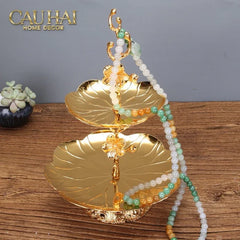 Đĩa 2 Tầng Persian Lumière Aurelia Petals Étagère-CẬU HAI HOME DECOR