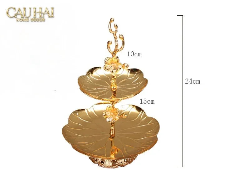 Đĩa 2 Tầng Persian Lumière Aurelia Petals Étagère-CẬU HAI HOME DECOR