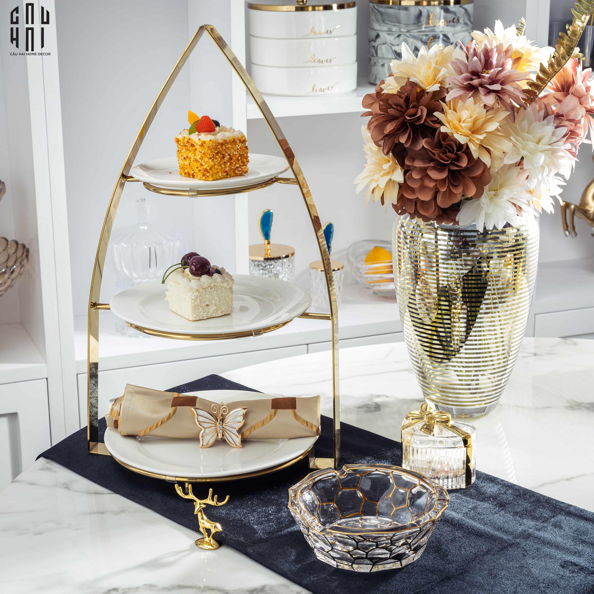 Đĩa 3 Tầng Hyper Étagère Ss25 - CẬU HAI HOME DECOR