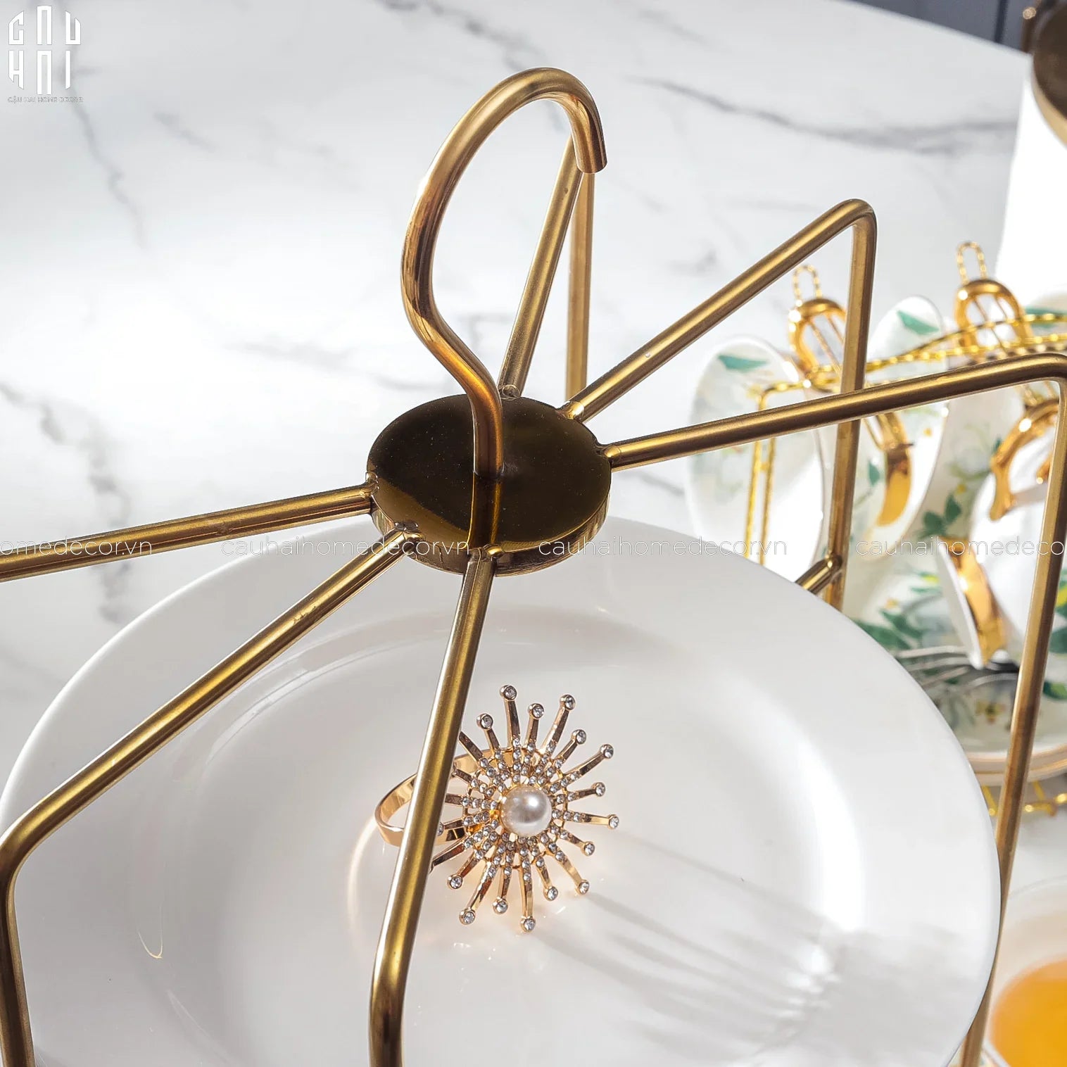 HOME COUTURE - ĐĨA BÁNH 3 TẦNG IMPERIA-CẬU HAI HOME DECOR