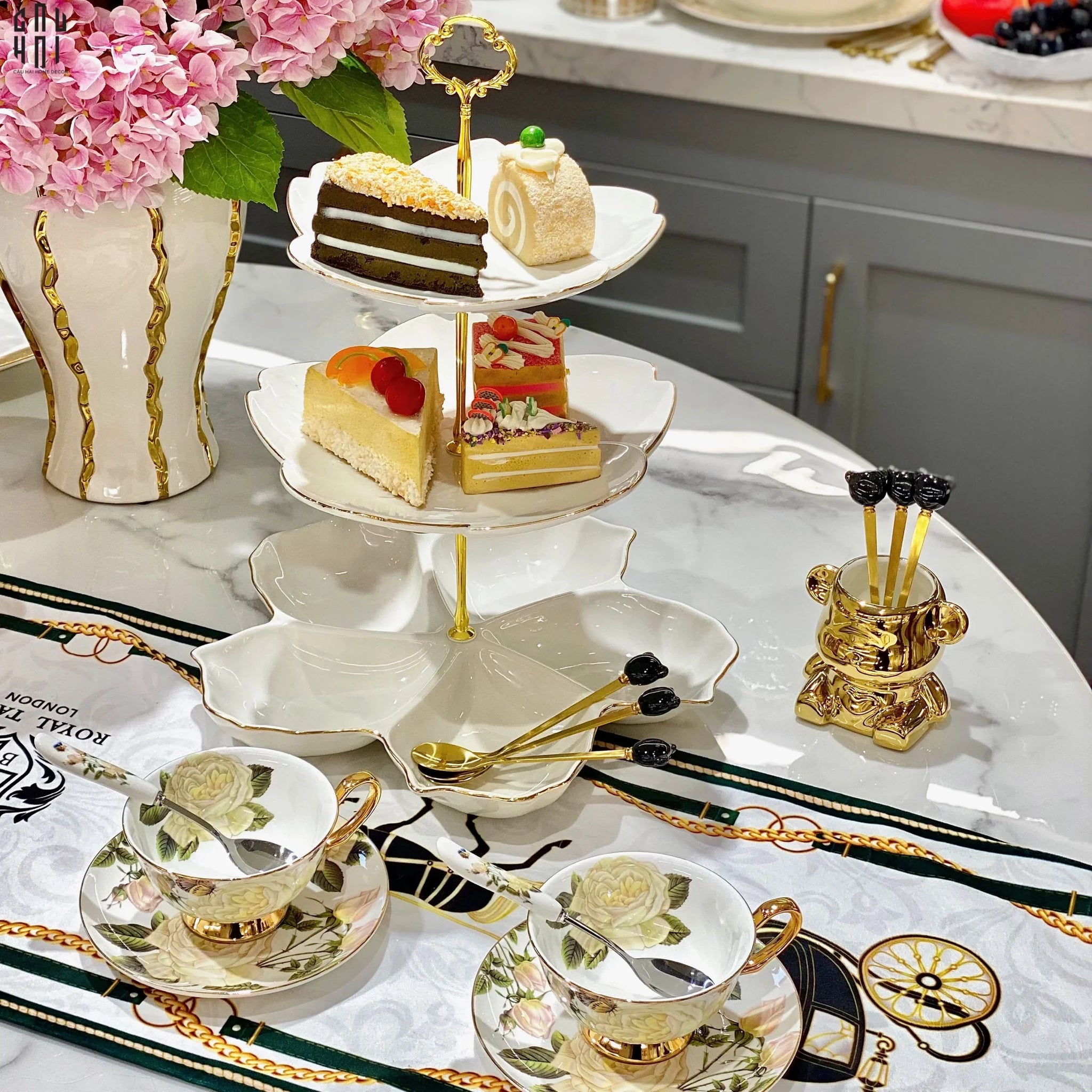 ĐĨA BÁNH 3 TẦNG JASMINE-CẬU HAI HOME DECOR