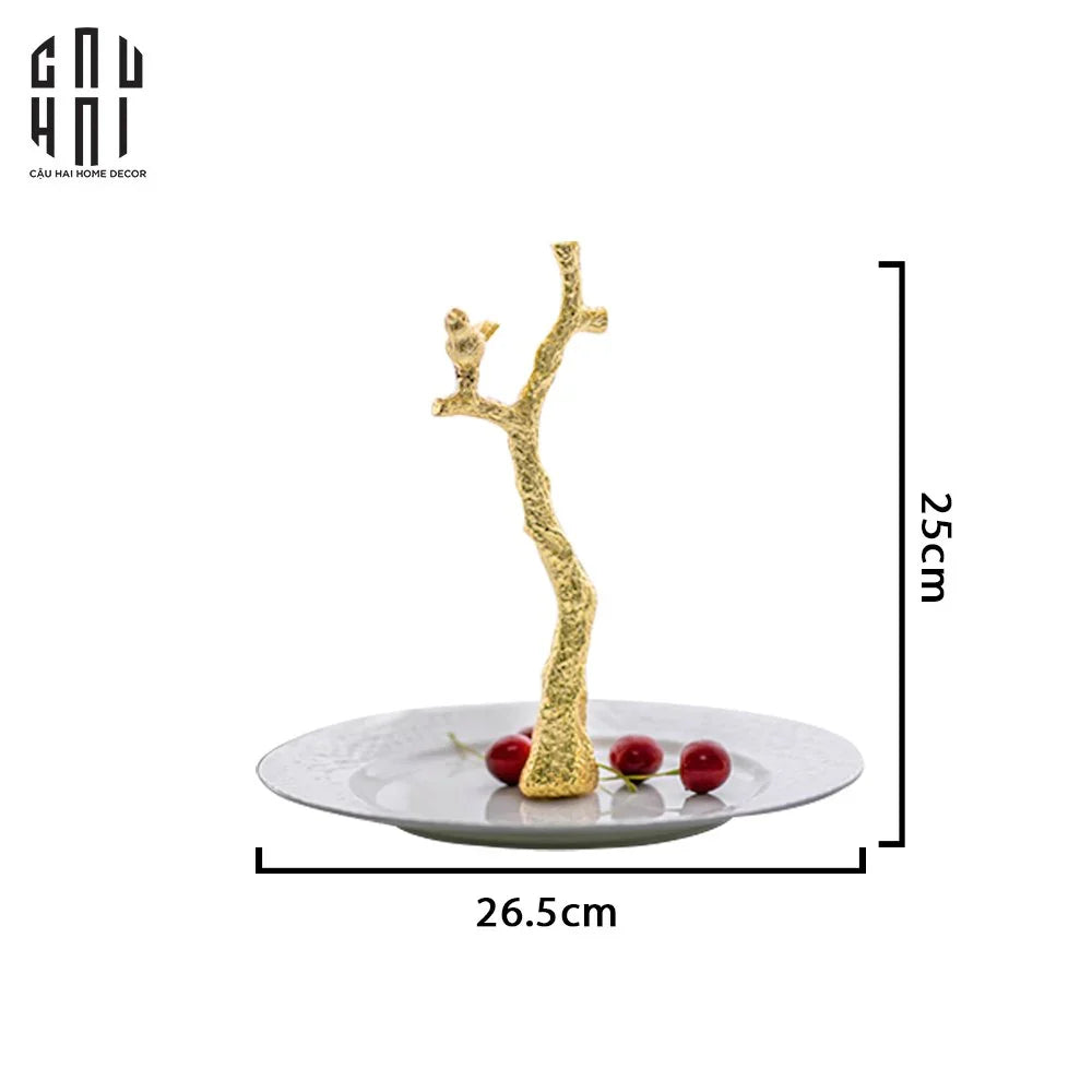 ĐĨA BÁNH KẸO TRANG TRÍ FOUR SEASONS SS25-CẬU HAI HOME DECOR