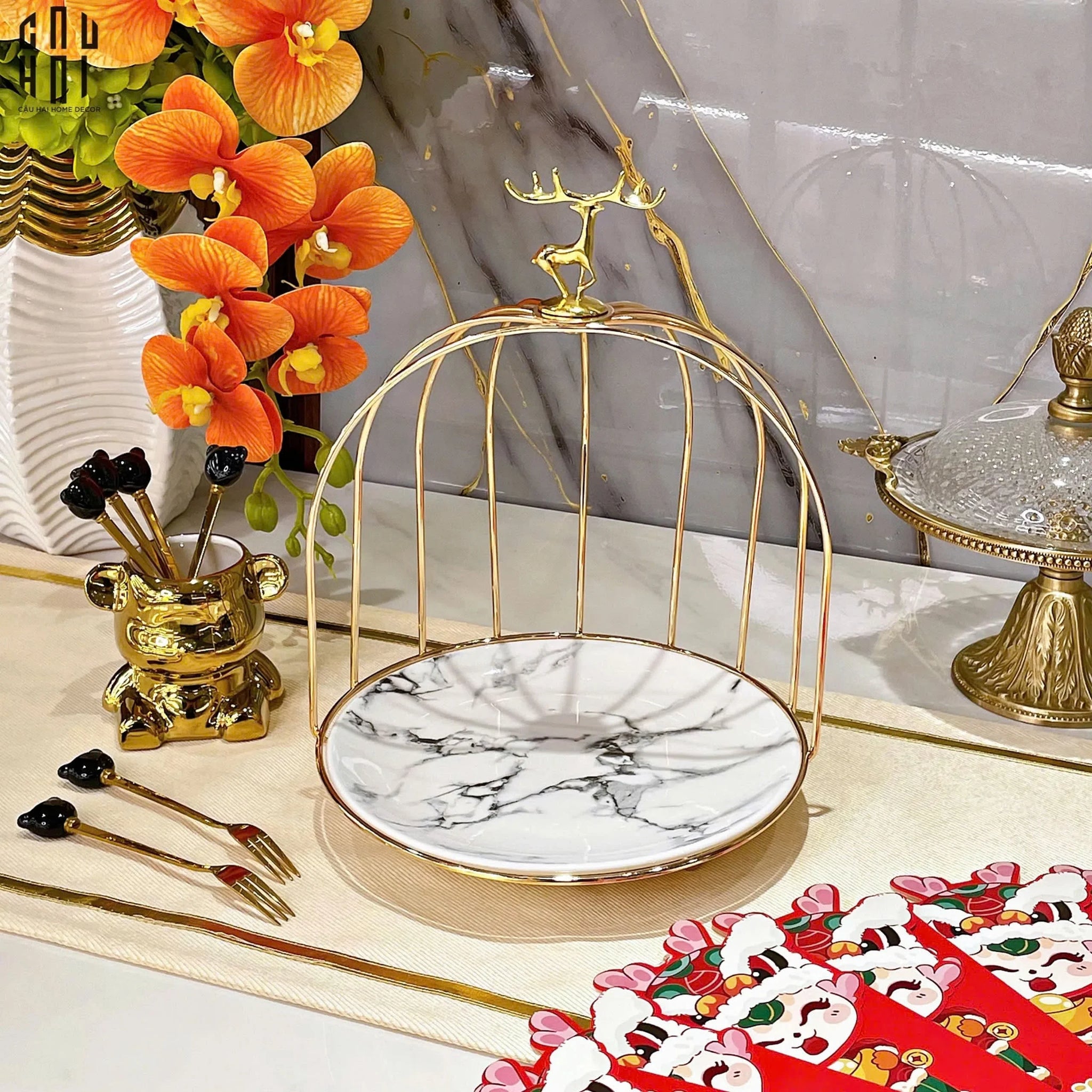 Đĩa Bánh New Alley Standing-CẬU HAI HOME DECOR