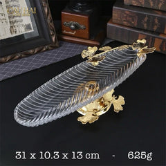 Đĩa Dài Persian Lumière Papillon Crystal Plateau-CẬU HAI HOME DECOR