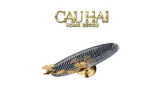 Đĩa Dài Persian Lumière Papillon Crystal Plateau-CẬU HAI HOME DECOR