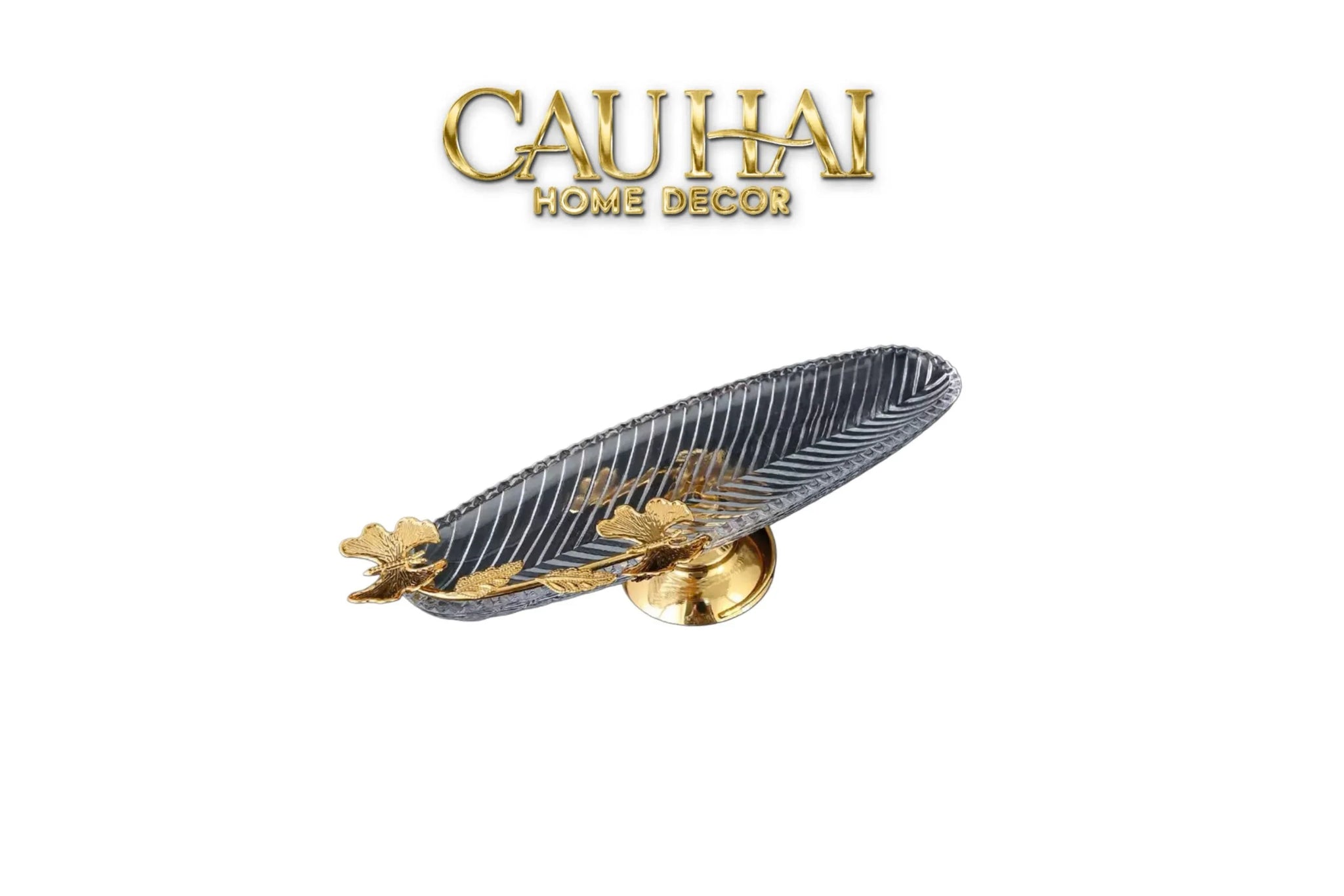 Đĩa Dài Persian Lumière Papillon Crystal Plateau-SET CHÉN DĨA-CẬU HAI HOME DECOR
