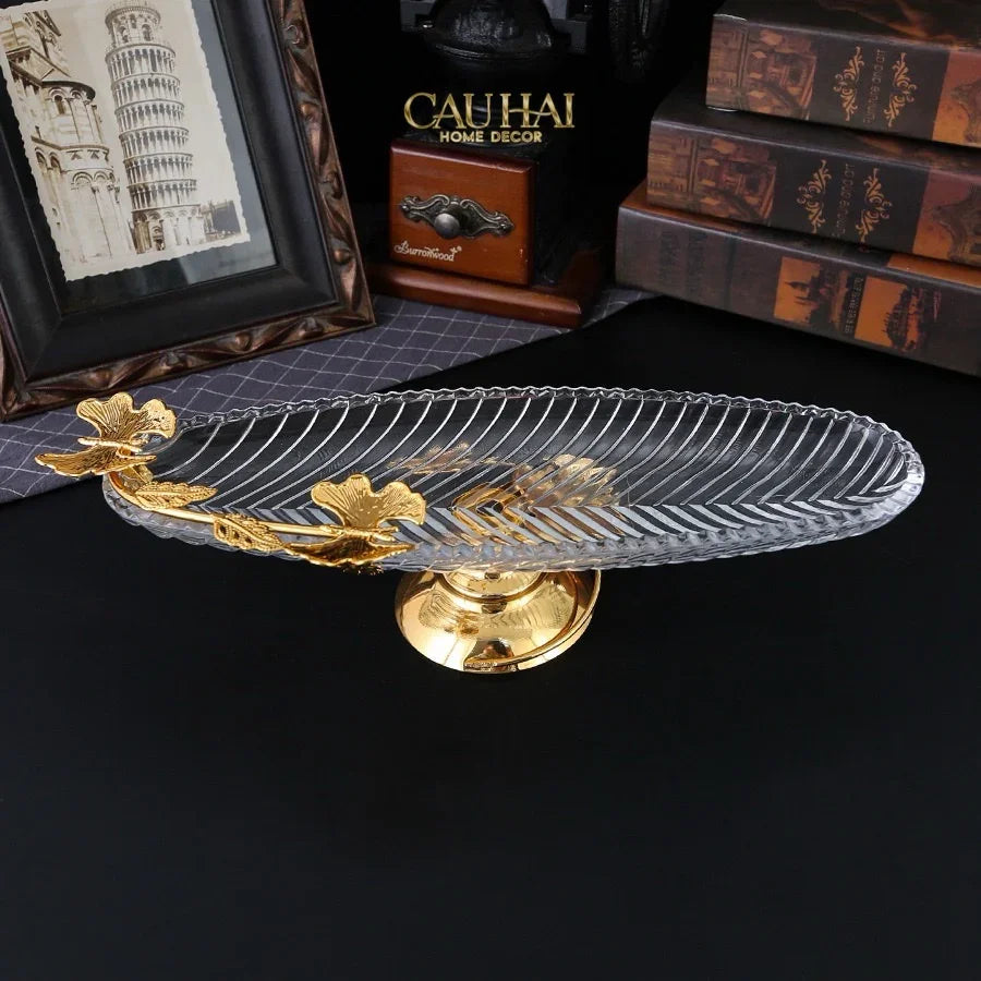 Đĩa Dài Persian Lumière Papillon Crystal Plateau-SET CHÉN DĨA-Đối tác tại Trung Quốc theo từng đơn đặt hàng-CẬU HAI HOME DECOR