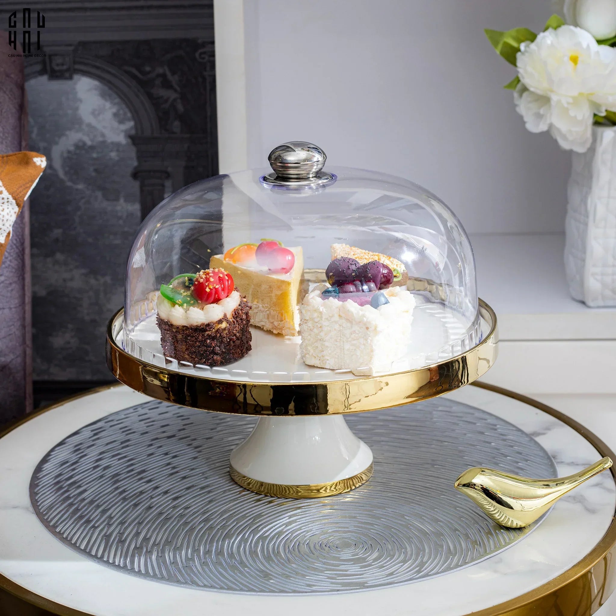 Đĩa Đế Bánh Francais Parisienne Élégance Plateau-CẬU HAI HOME DECOR