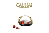 Đĩa Giỏ Trái Cây Platinum Elysian Fruit Decoratives Tray 13.5x21-LY THỦY TINH-CẬU HAI HOME DECOR