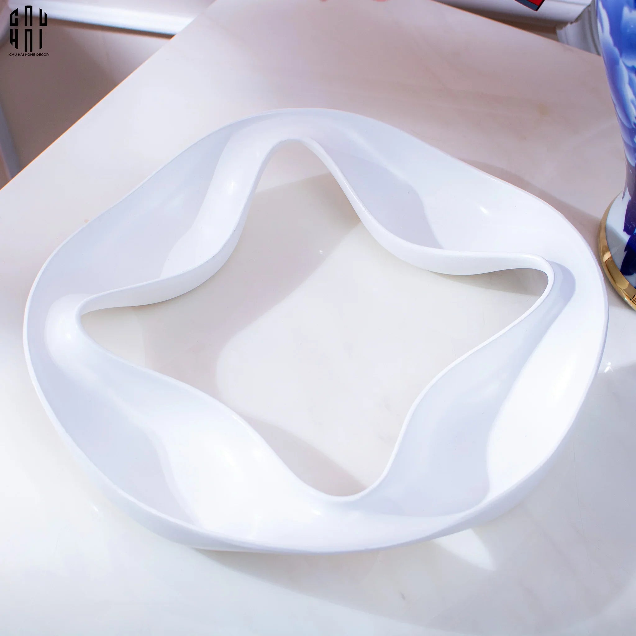 ĐĨA KẸO WHITE BASIC-CẬU HAI HOME DECOR