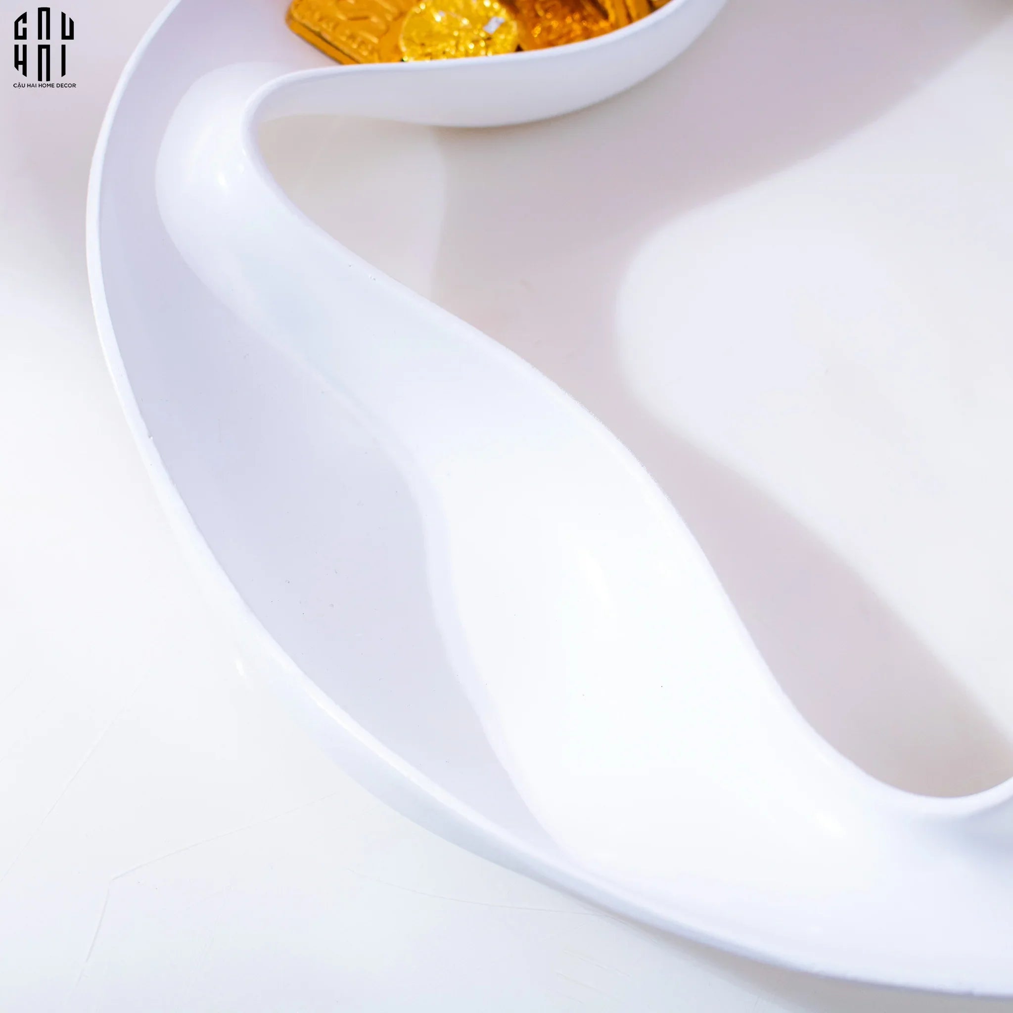 ĐĨA KẸO WHITE BASIC-CẬU HAI HOME DECOR