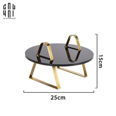 Đĩa Khay Bánh Maccaron Glaze Black Stone-CẬU HAI HOME DECOR