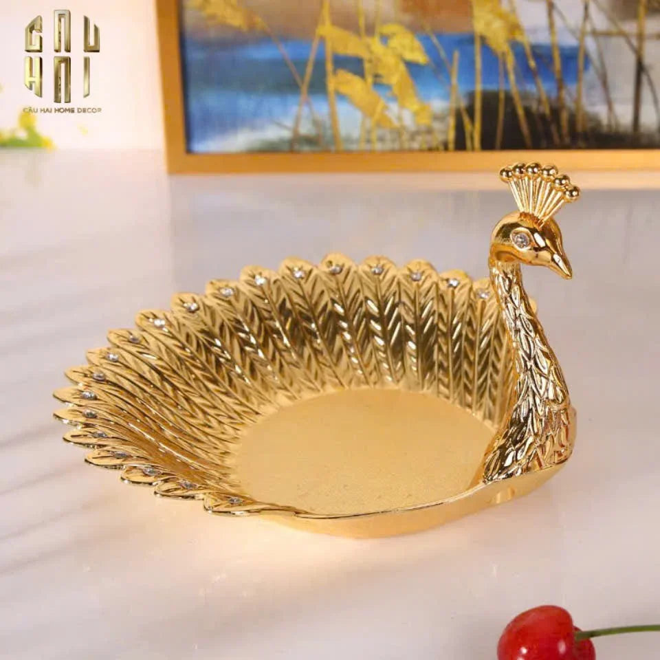 Đĩa Khổng Tước Persian Plume Of Legacy-CẬU HAI HOME DECOR
