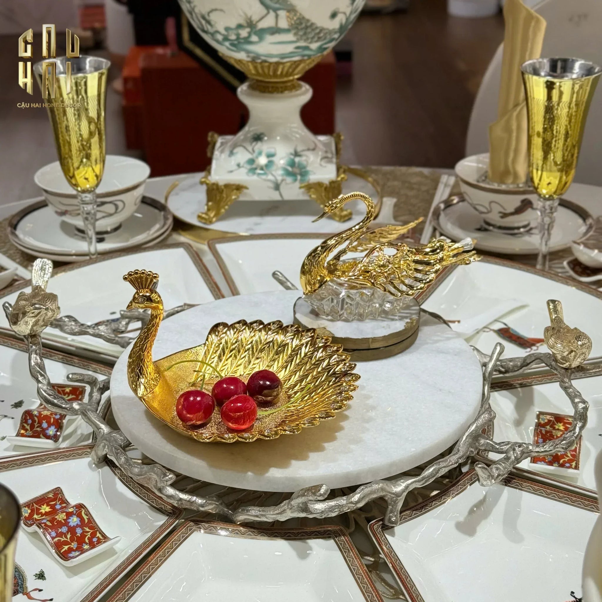 ĐĨA KHỔNG TƯỚC PLUME OF LEGACY-CẬU HAI HOME DECOR