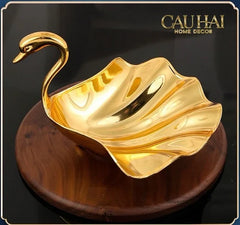 Đĩa Metalic Persian Aurelia D'Or Swan-CẬU HAI HOME DECOR