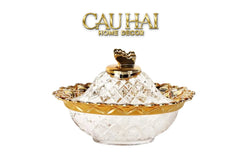 Đĩa Persian Papillon De Bloom Crystal Serving Dish-CẬU HAI HOME DECOR