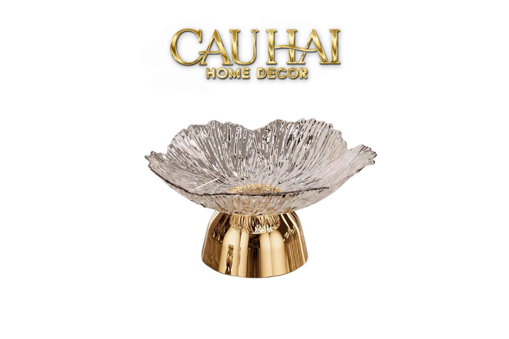 Đĩa Trái Cây Acry - Sunlit Blossom-CẬU HAI HOME DECOR