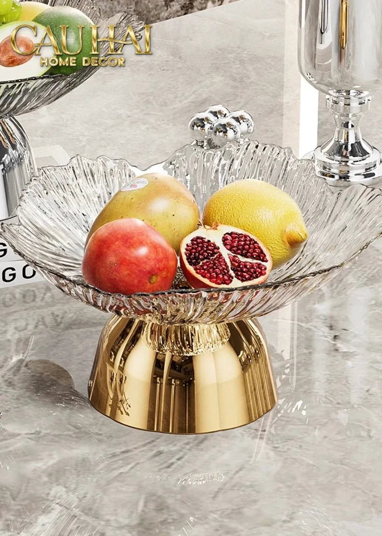 Đĩa Trái Cây Acry - Sunlit Blossom-CẬU HAI HOME DECOR