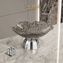 Đĩa Trái Cây Acry - Sunlit Blossom-CẬU HAI HOME DECOR