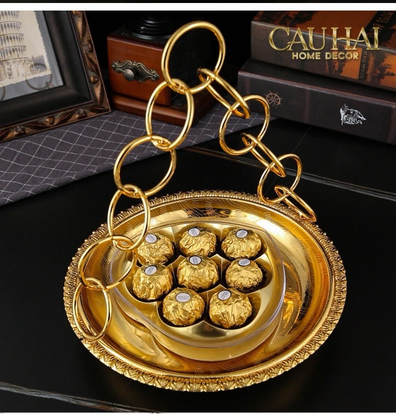 Đĩa Trái Cây Persian D’Or Circle Serve Tray - CẬU HAI HOME DECOR