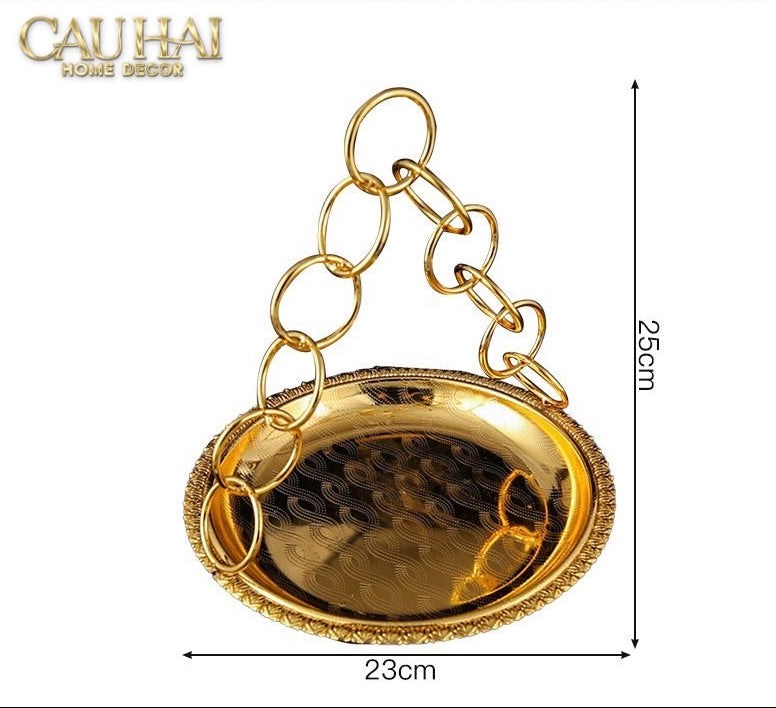 Đĩa Trái Cây Persian D’Or Circle Serve Tray - CẬU HAI HOME DECOR