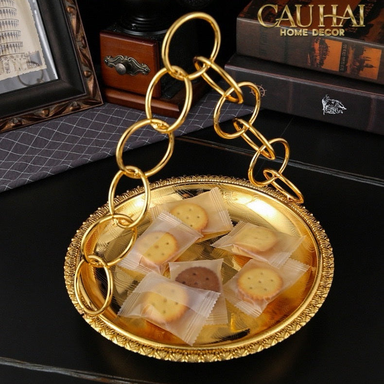 Đĩa Trái Cây Persian D’Or Circle Serve Tray - CẬU HAI HOME DECOR