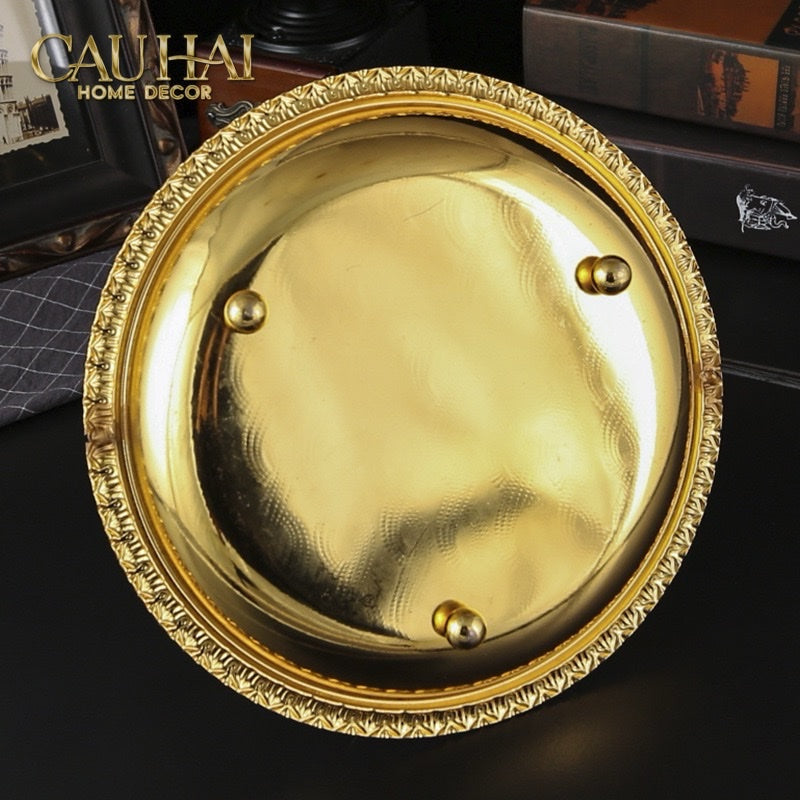 Đĩa Trái Cây Persian D’Or Circle Serve Tray - CẬU HAI HOME DECOR