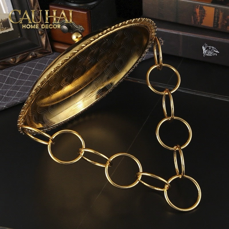 Đĩa Trái Cây Persian D’Or Circle Serve Tray - CẬU HAI HOME DECOR