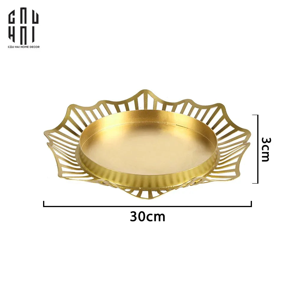 Đĩa Trái Cây Round Curves Ss25-SET CHÉN DĨA-CẬU HAI HOME DECOR