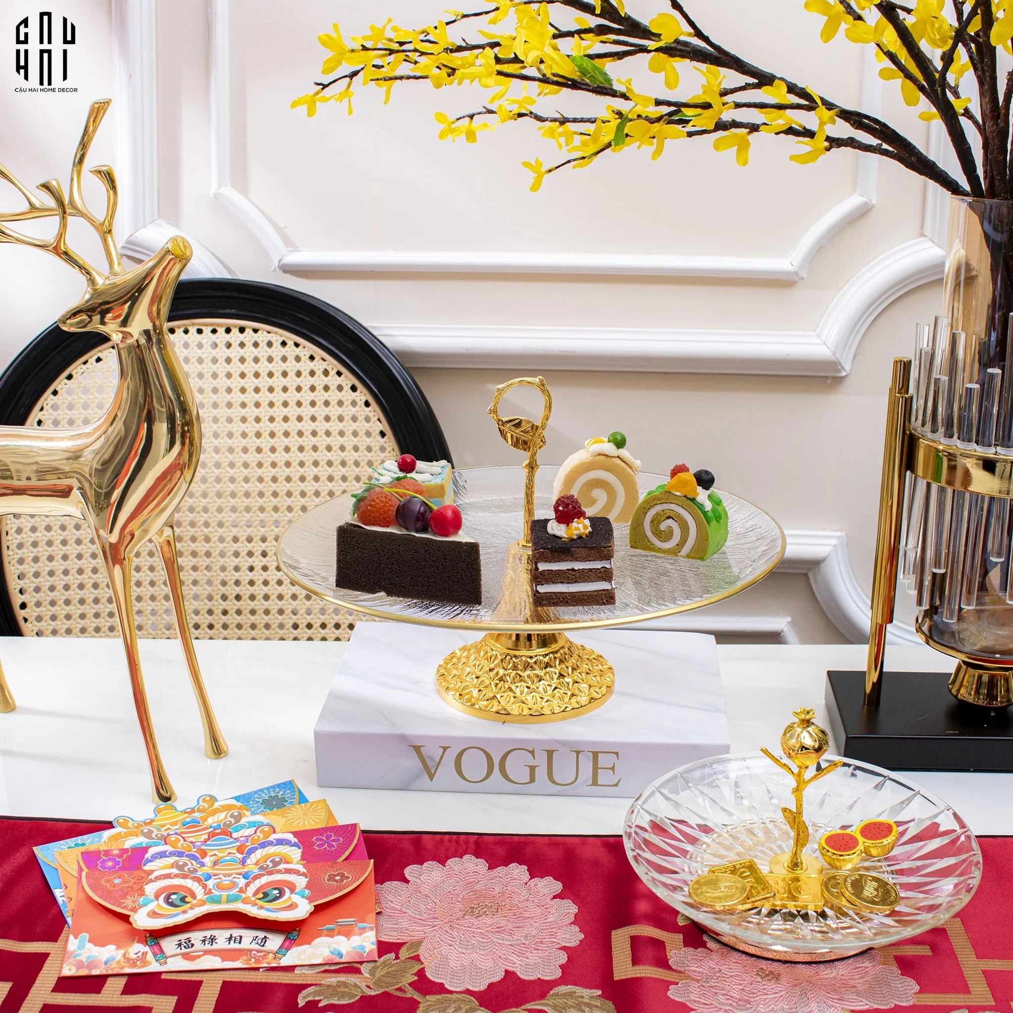 ĐĨA TRÁI CÂY THỦY TINH BERNET SS25-CẬU HAI HOME DECOR