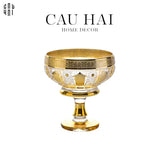 ĐĨA TRÁI CÂY THUỶ TINH JAVIER - M SS25-CẬU HAI HOME DECOR