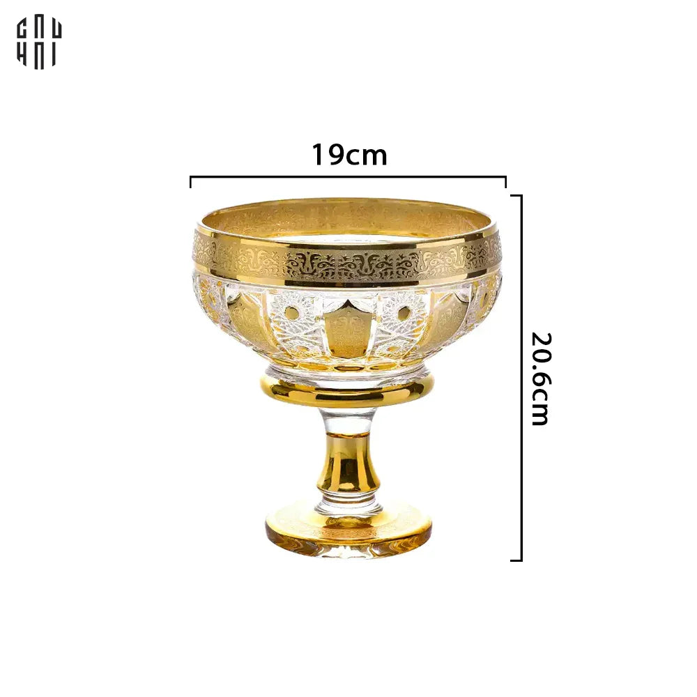 ĐĨA TRÁI CÂY THUỶ TINH JAVIER - M SS25-CẬU HAI HOME DECOR