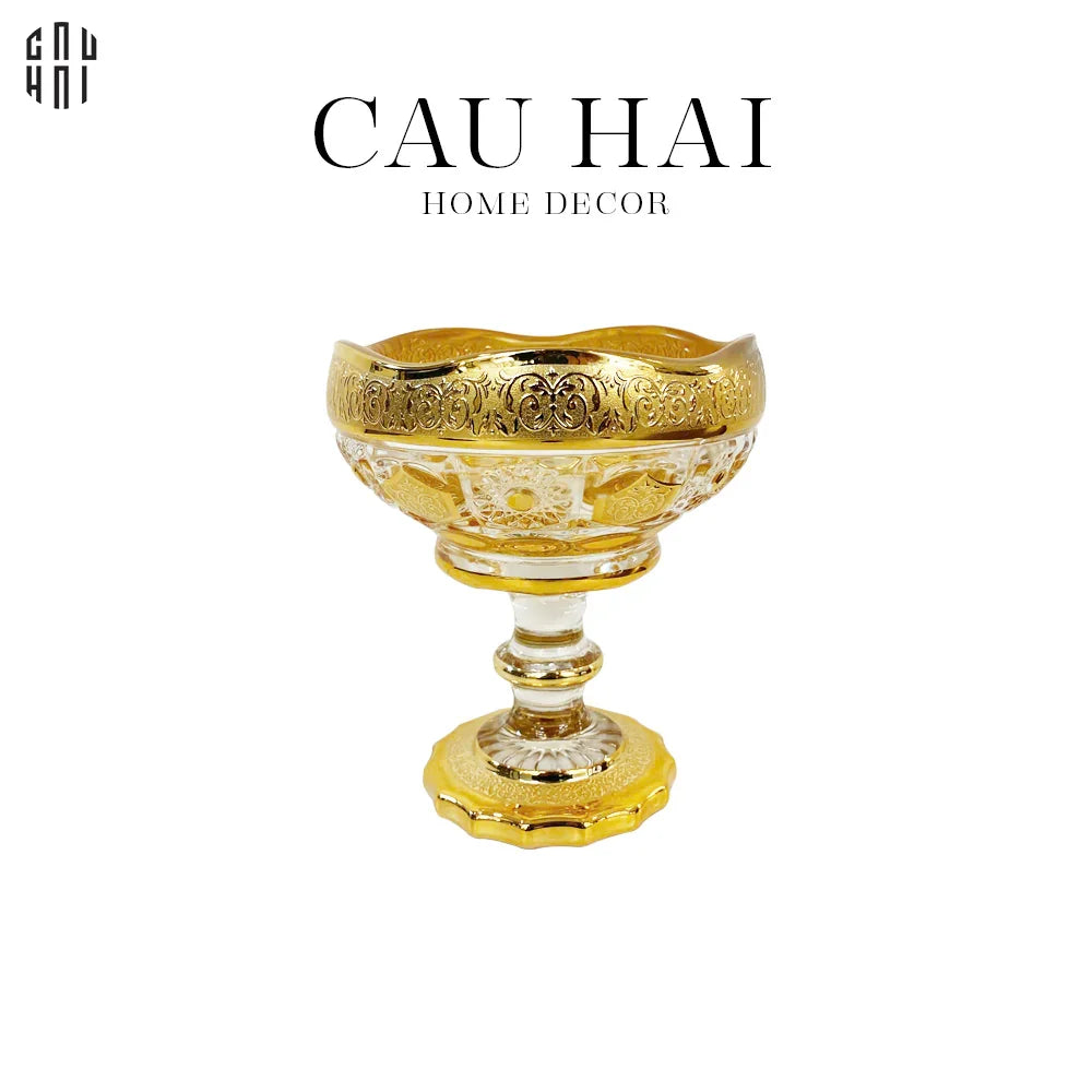 ĐĨA TRÁI CÂY THUỶ TINH TOMMY SS25-CẬU HAI HOME DECOR