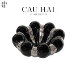 ĐĨA TRANG TRÍ BLACK BLOOMING-CẬU HAI HOME DECOR