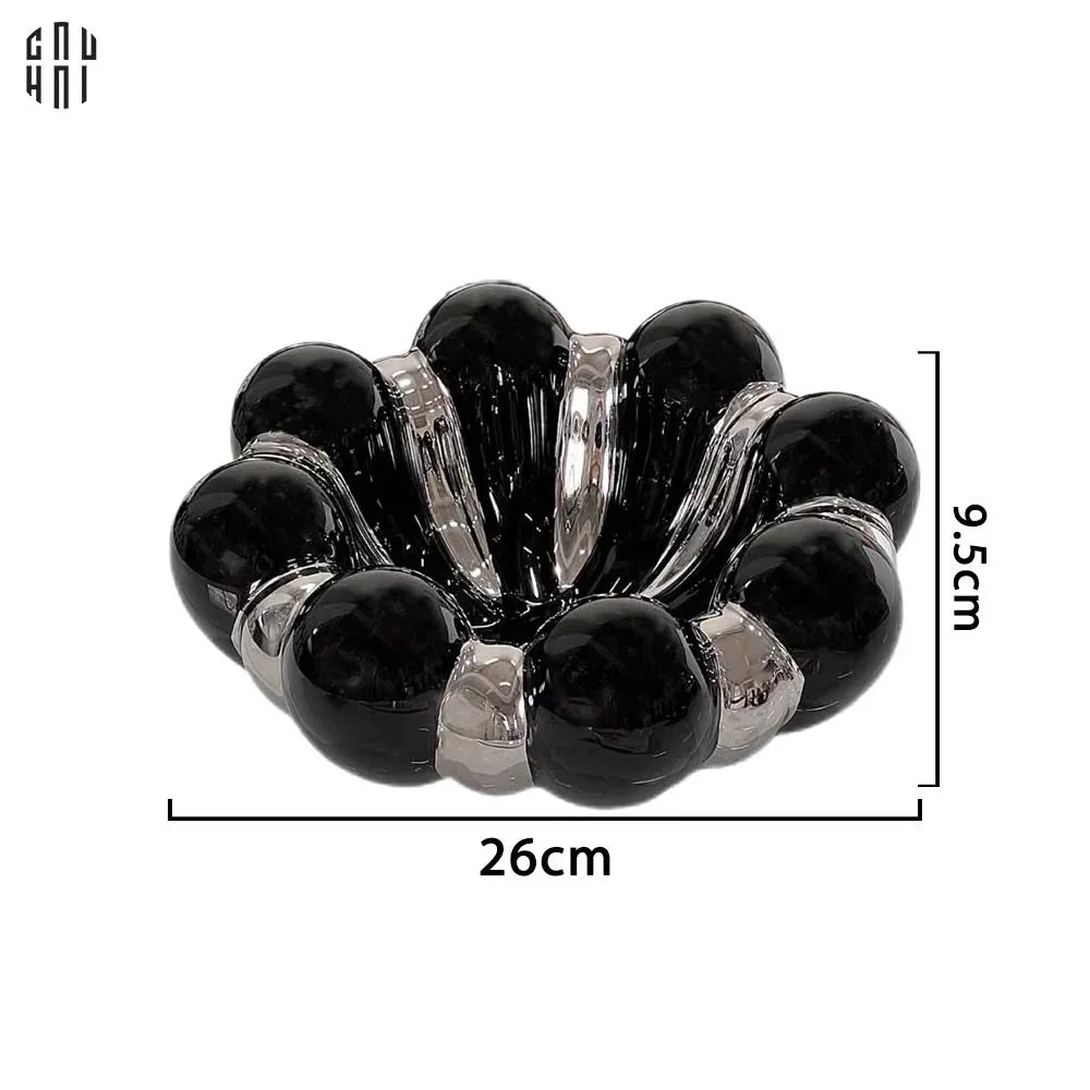 ĐĨA TRANG TRÍ BLACK BLOOMING-CẬU HAI HOME DECOR