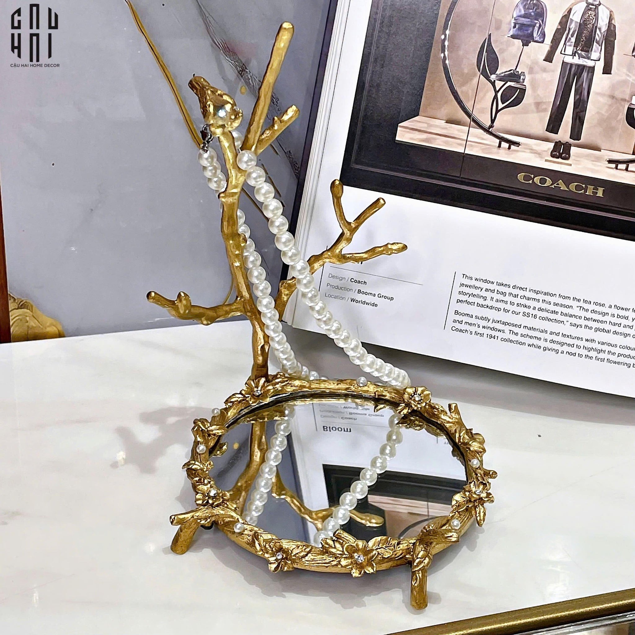 ĐĨA TRANG TRÍ MAGICAL BRASSON BIRD SS25-CẬU HAI HOME DECOR