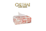 Maison Couture -  Hộp Khăn Giấy D.O Gốm Sứ Toile de Jouy Red Porcelain Tissue Box