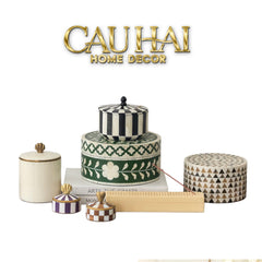 Đồng Brasson Bird Aviary Pakshi Royale Jar Indira Atélier 10.5 x 10.5-CẬU HAI HOME DECOR