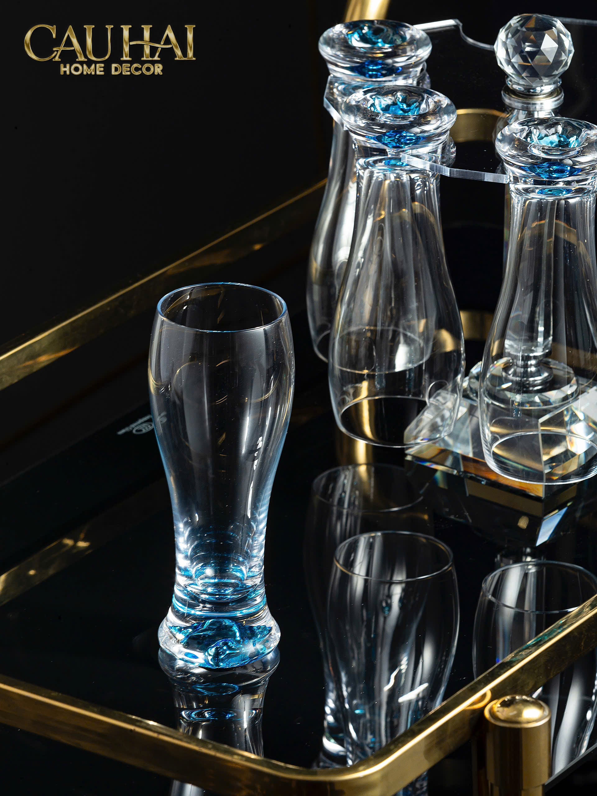 HOME COUTURE - SET 6 LY OCEANAMI & CRYSTAL STEMWARE RACK 320ML-CẬU HAI HOME DECOR