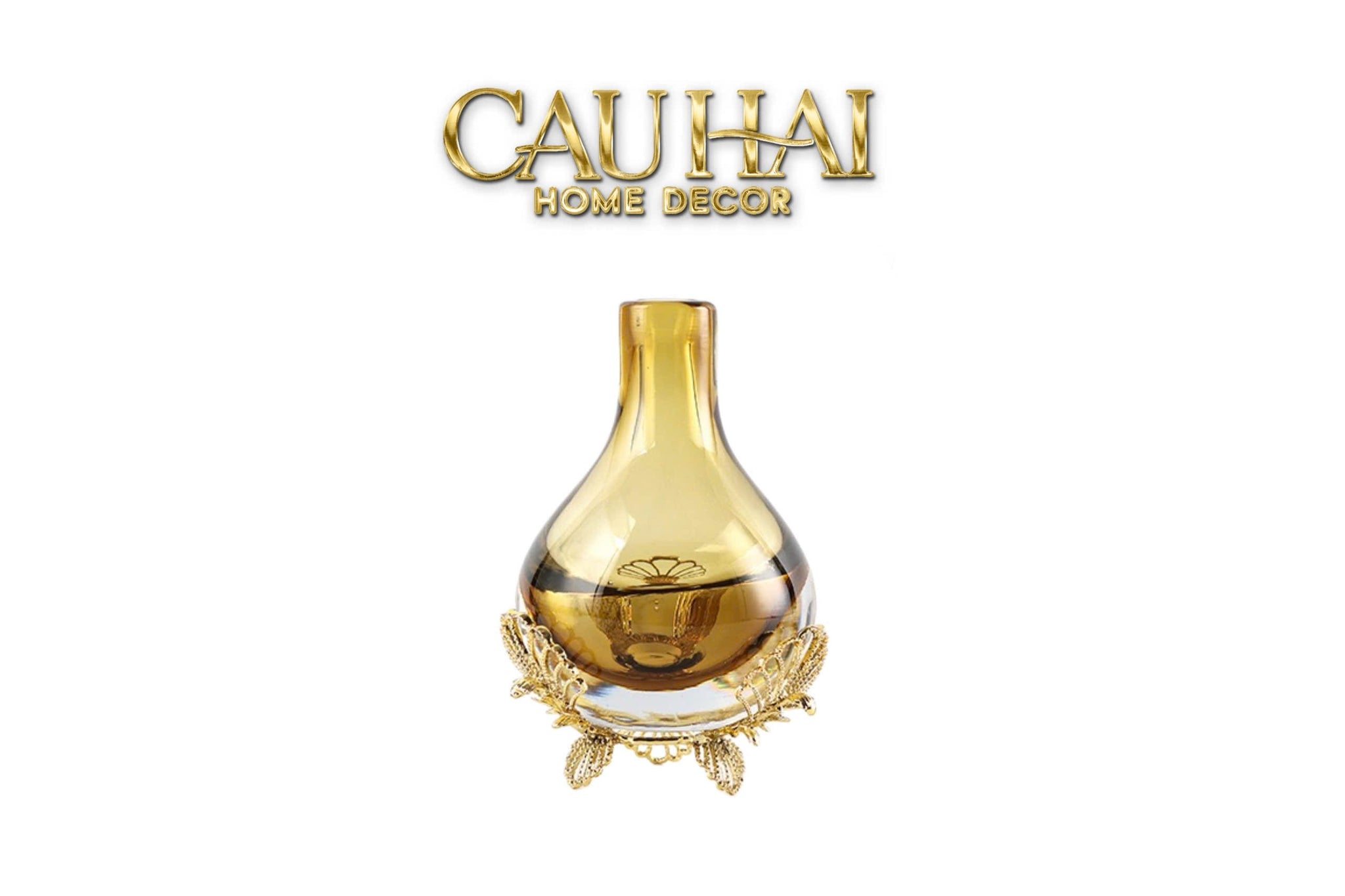Elysian - Bình Hoa Pha Lê Crystal Aurum Petals - CẬU HAI HOME DECOR