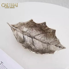 Elysian Couture - Đĩa Kẹo Mạ Bạc Modern Luxury Manhattan Vibe - Từ Ấn Độ 17 x 10 x 7.5-CẬU HAI HOME DECOR