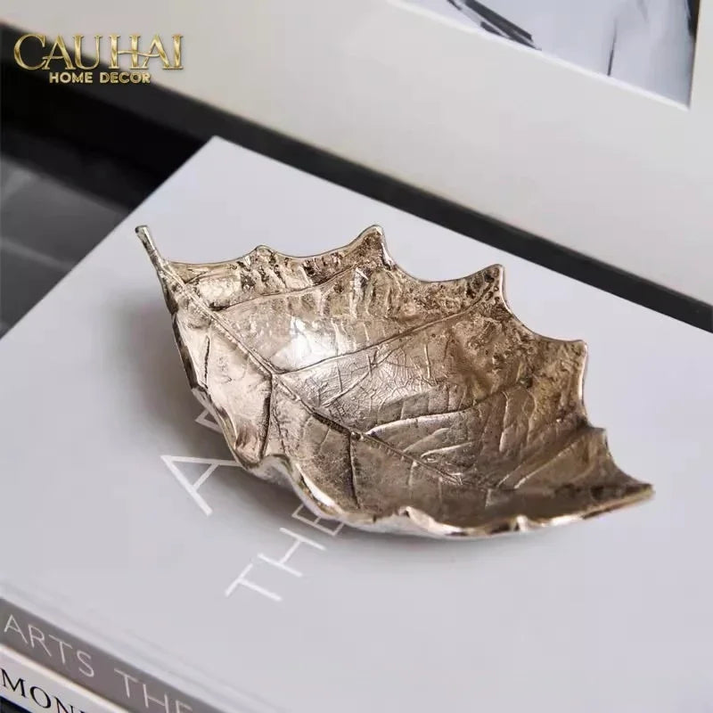 Elysian Couture - Đĩa Kẹo Mạ Bạc Modern Luxury Manhattan Vibe - Từ Ấn Độ 17 x 10 x 7.5-CẬU HAI HOME DECOR