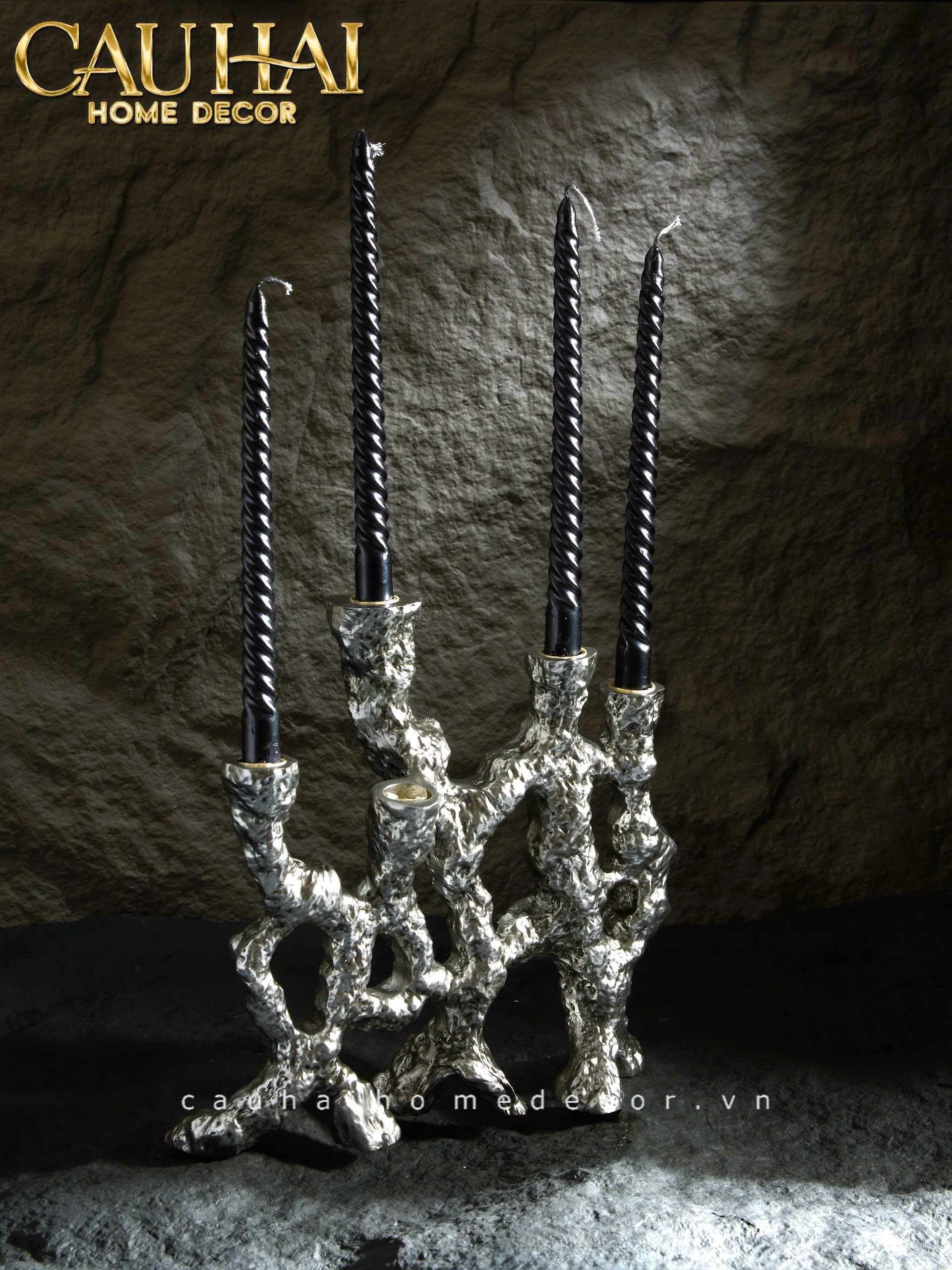 Elysian - Đế Nến Platinum Multi Roots Candle Holders - CẬU HAI HOME DECOR