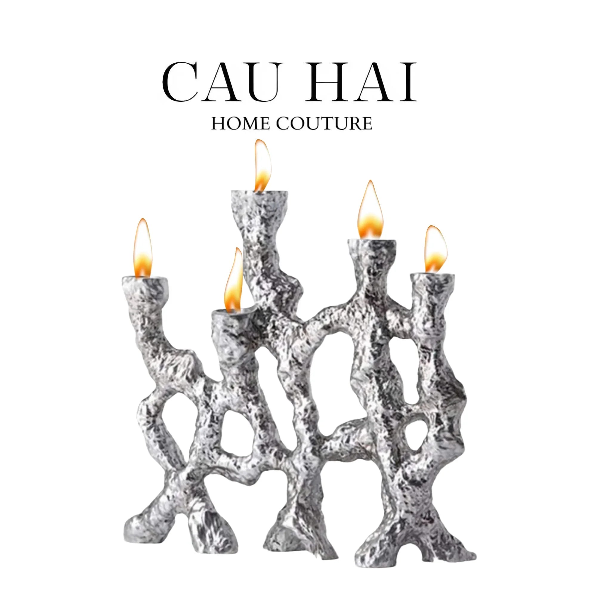 Elysian - Đế Nến Platinum Multi Roots Candle Holders - CẬU HAI HOME DECOR