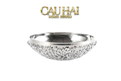 Elysian - Đĩa Trái Cây Platinum Branche Argentée D25-CẬU HAI HOME DECOR