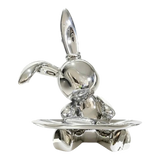 Elysian Fw25 - Tượng Thỏ Figurine Platinum Lapin Minimalisme Chic
