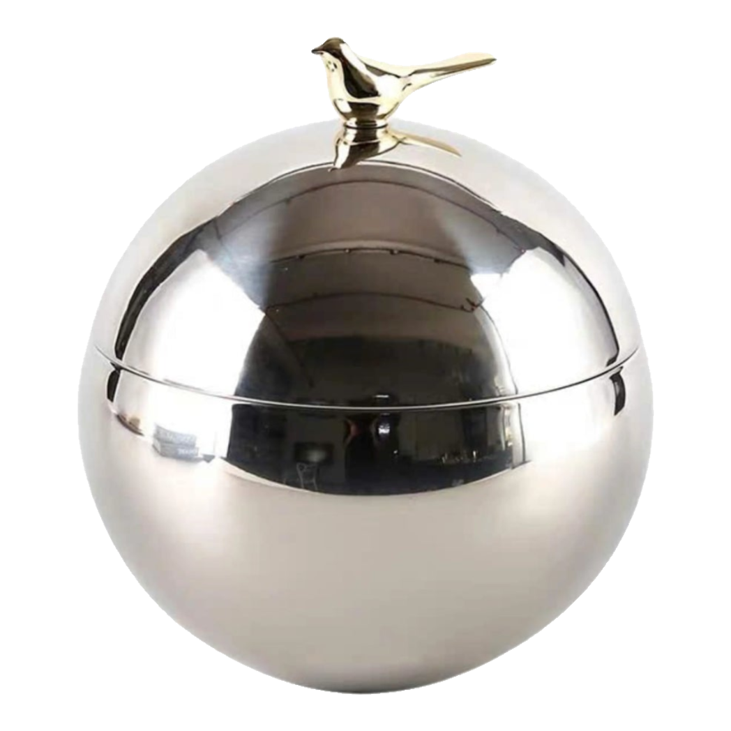 Elysian - Lọ Kẹo Hộp Lưu Trữ Hình Cầu Platinum Gilded Aviary Sphere