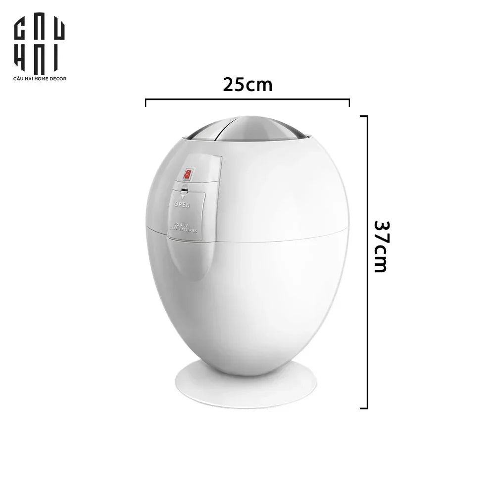 Elysian - Thùng Rác Cảm Ứng Platinum Egg 6L-CẬU HAI HOME DECOR