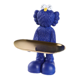 Elysian - Tượng Figurine Kaws Cằm Khay Bản Denim - Dark Blue
