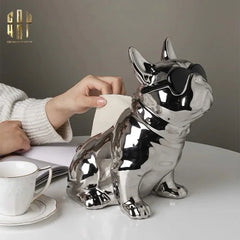 Elysian - Tượng Hộp Khăn Giấy Platinum Bull-CẬU HAI HOME DECOR